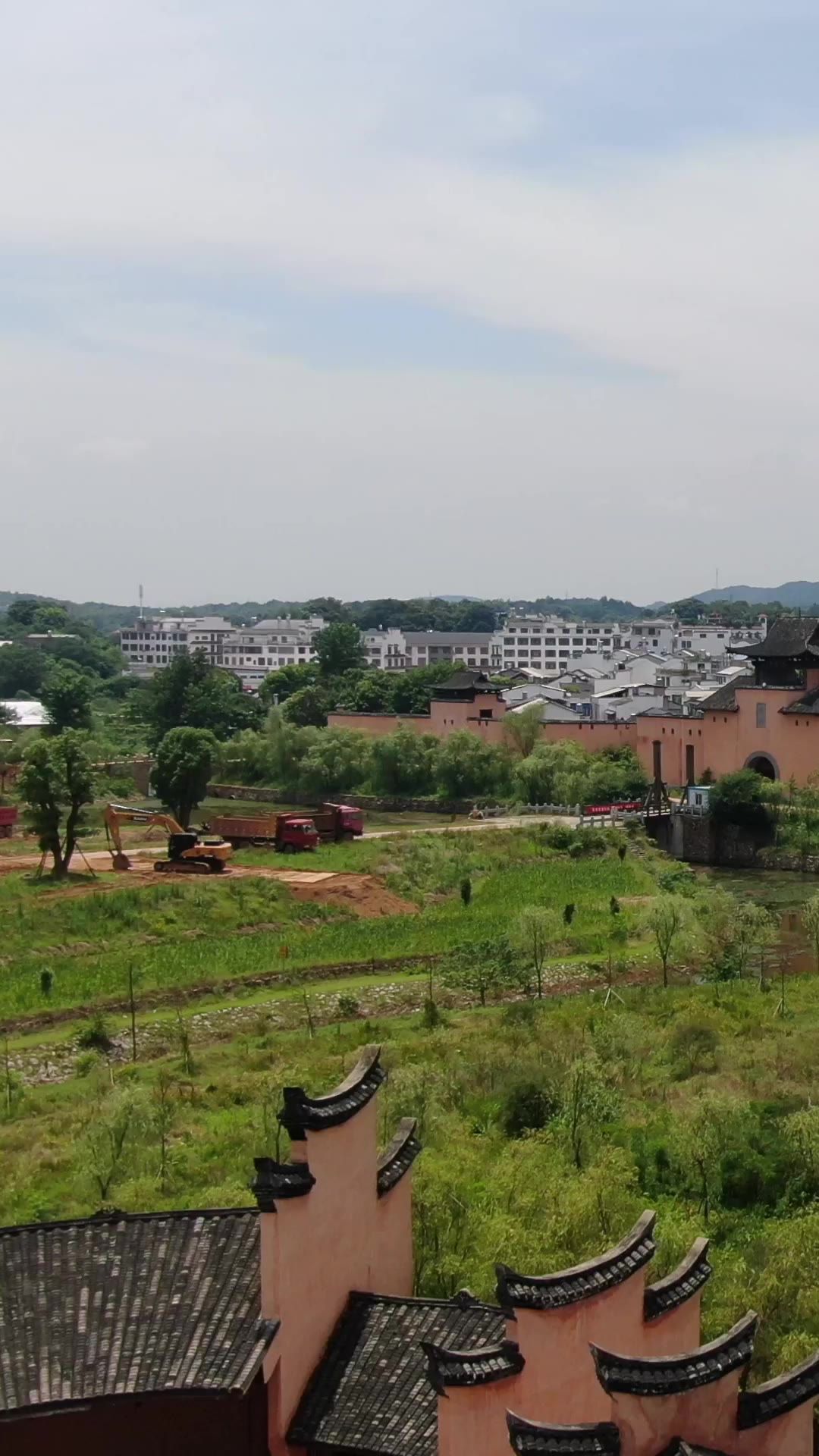  湖南长沙道林古镇4A景区航拍