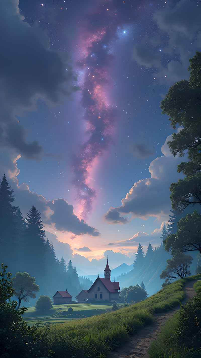 未来风格大自然森林超自然风景画质 65