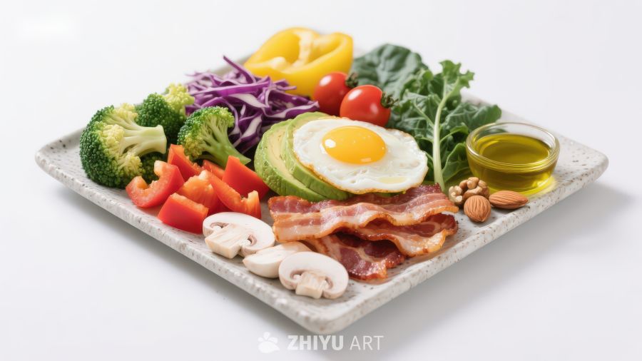 健康早餐食材拼盘