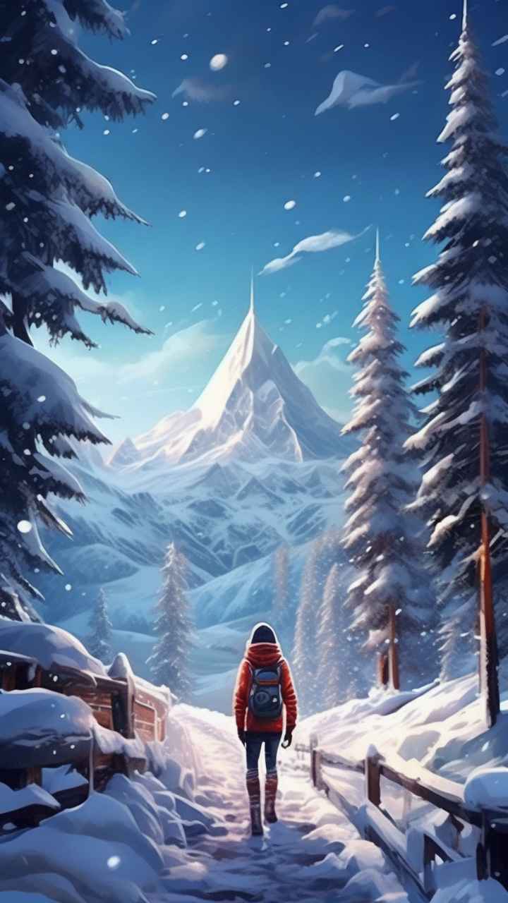 插画冬季背景图 60