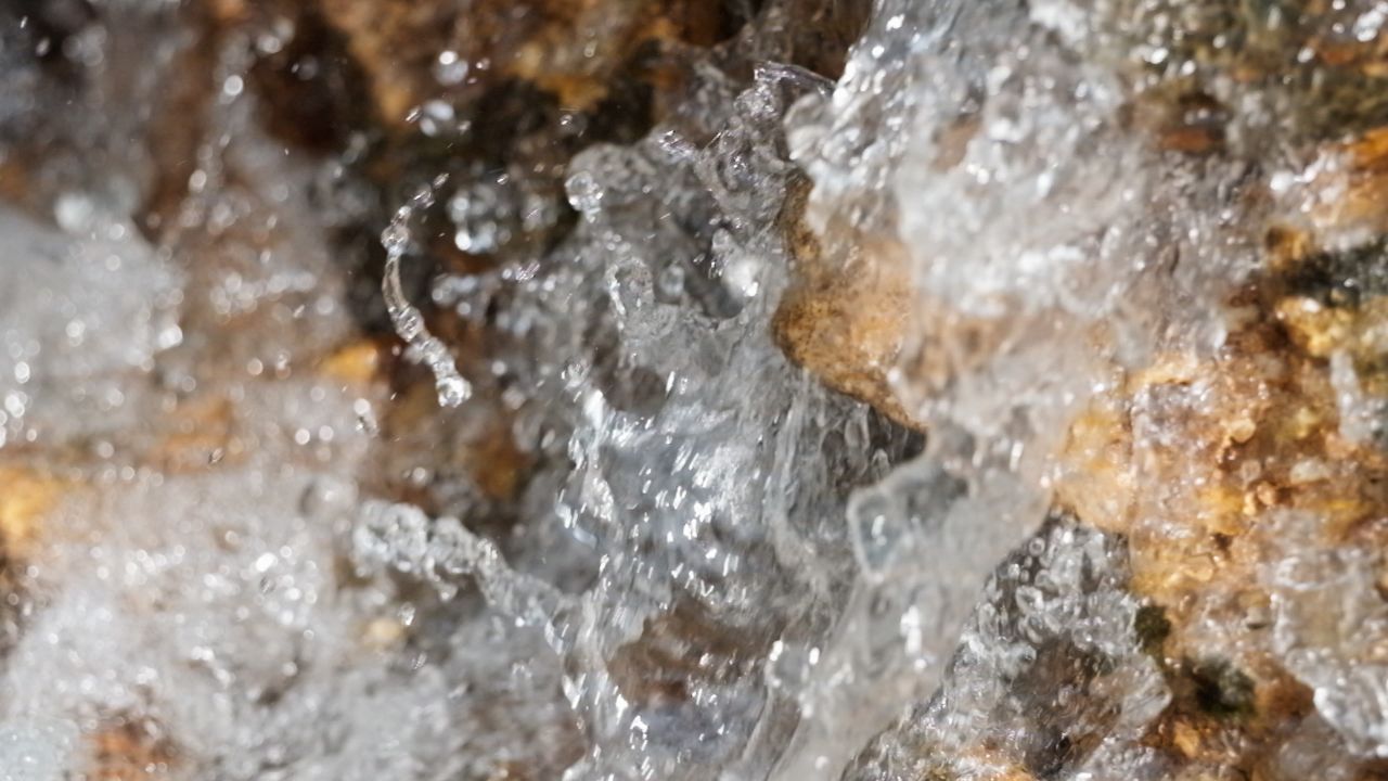 山泉水小溪瀑布河流4K实拍空镜
