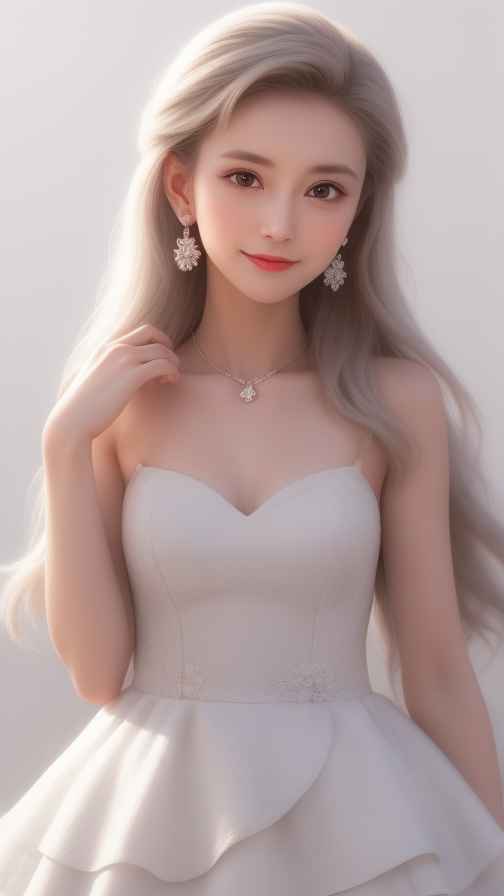 酷酷的白色衣服人像
