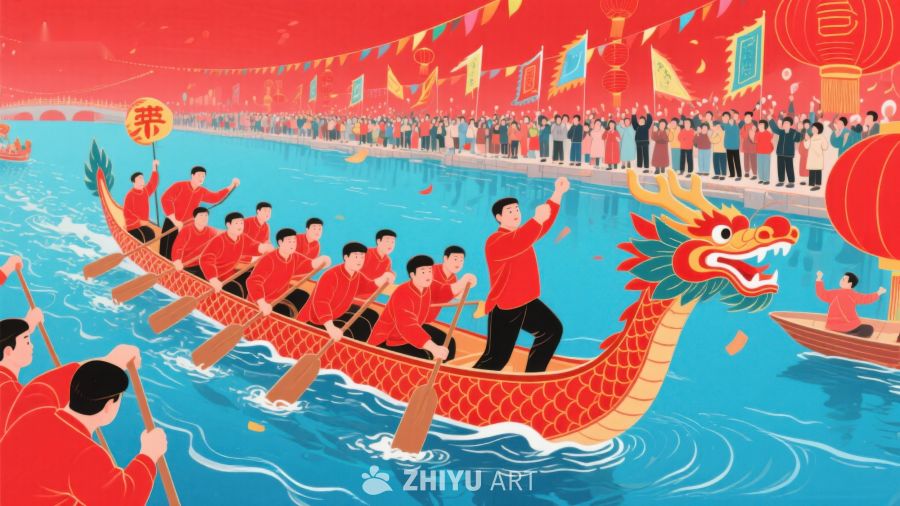 龙舟竞渡，欢庆节日 660