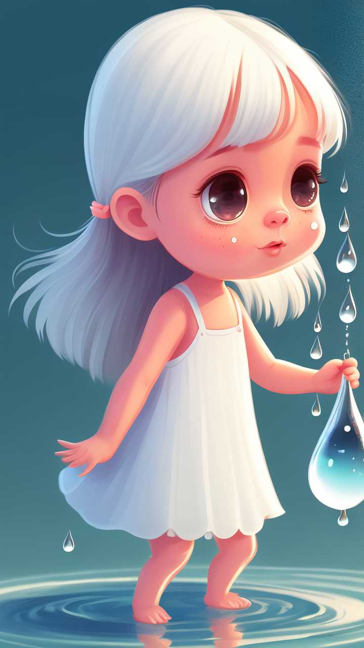 露水插画水滴