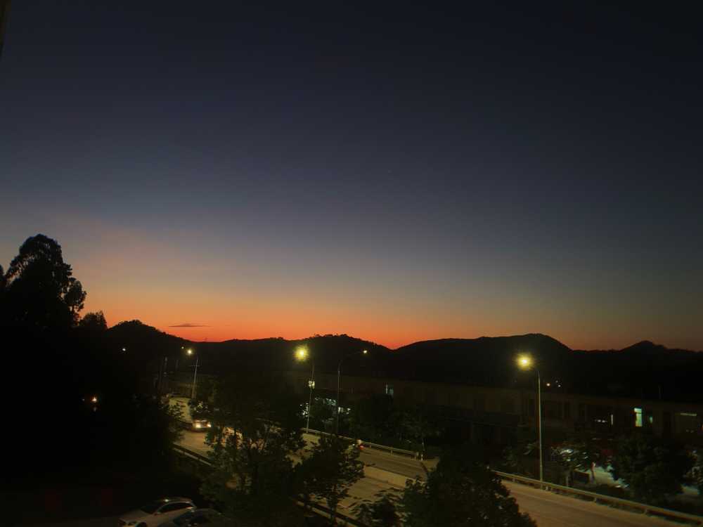 夜景 日出 日落 天空