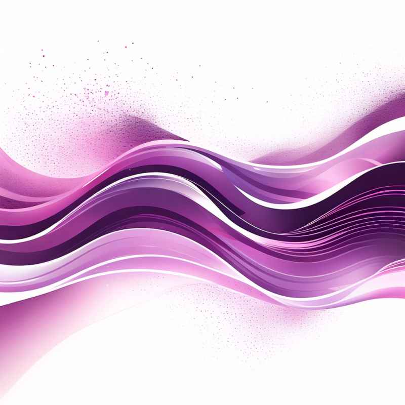 紫色波浪光效线条 4
