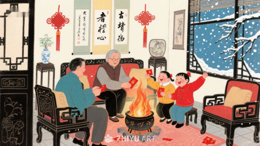 家庭围炉共度温馨春节 530