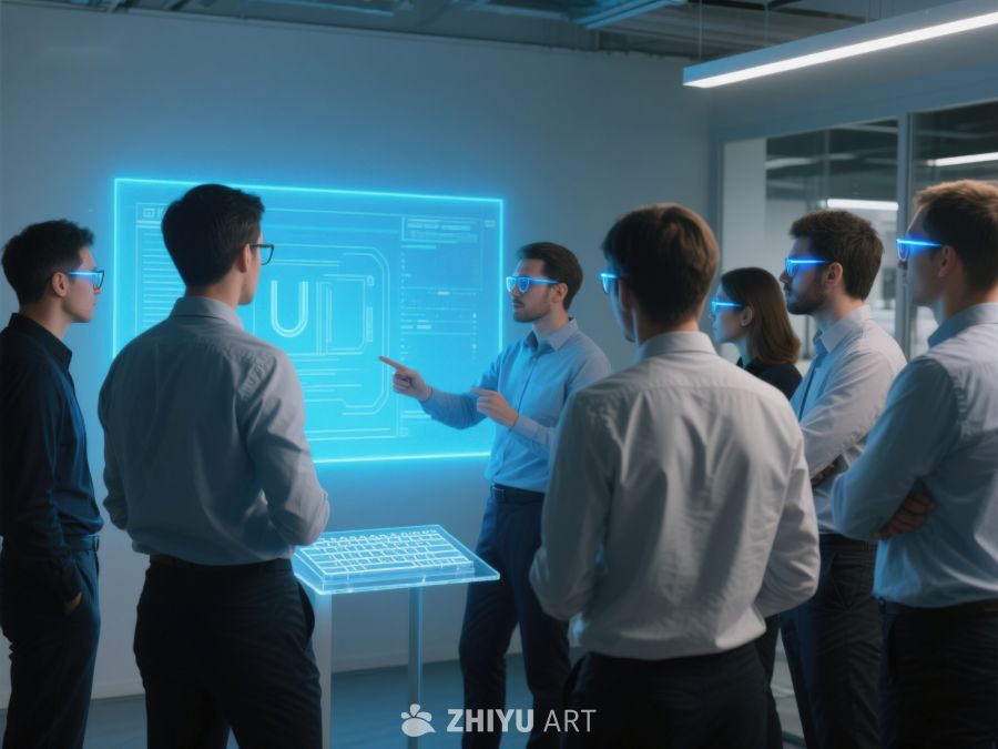 团队协作虚拟现实技术演示 462