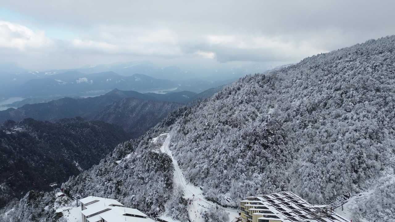冬季瓦屋山航拍 4