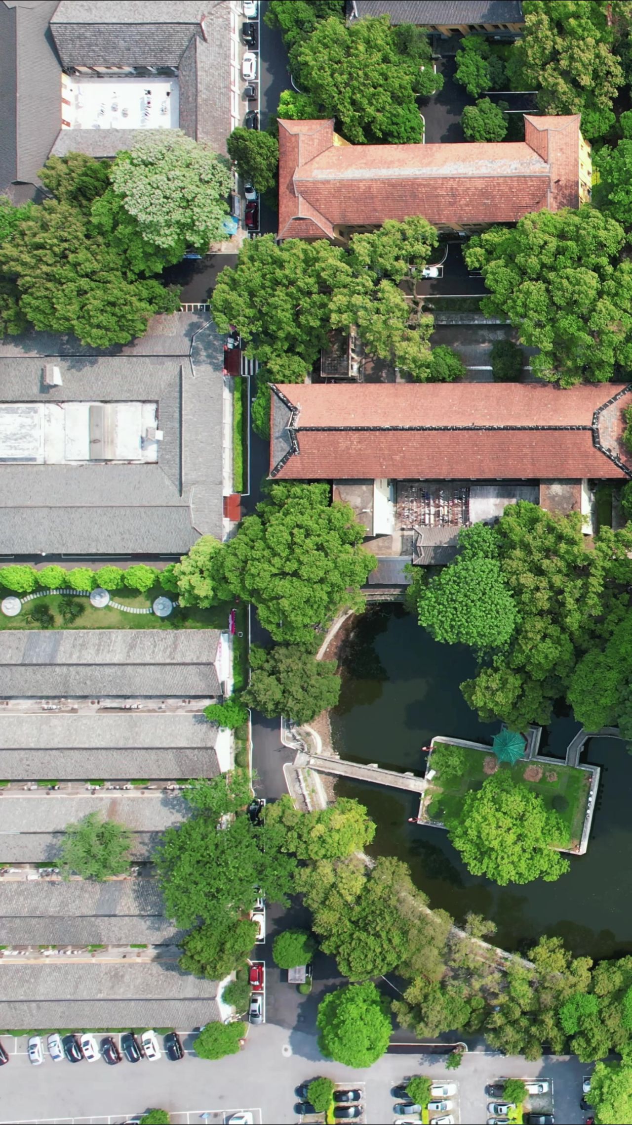桂林城市风光竖屏航拍