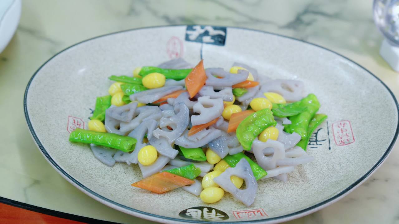 凉拌蔬菜特写