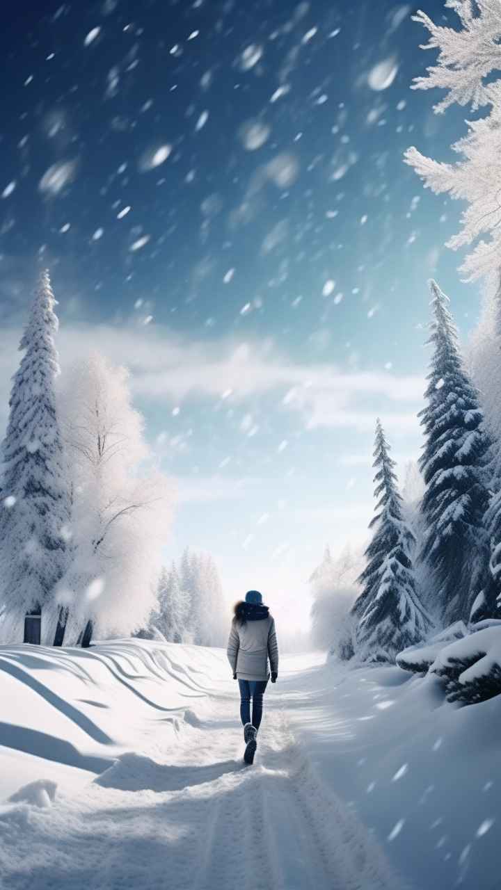 美丽冬季雪景 33