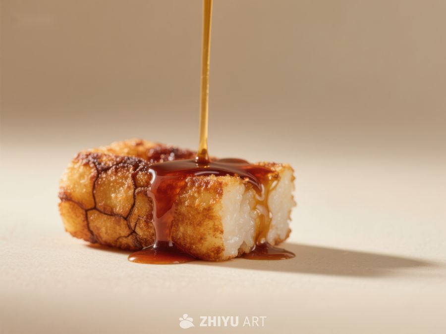焦糖淋酱覆盖的酥脆甜点 331