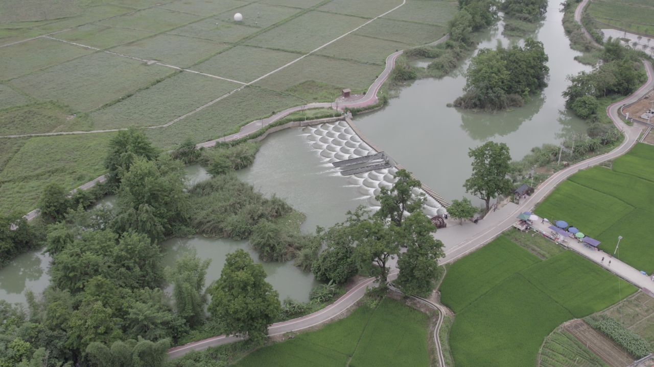 航拍明仕田园，山水航拍 35