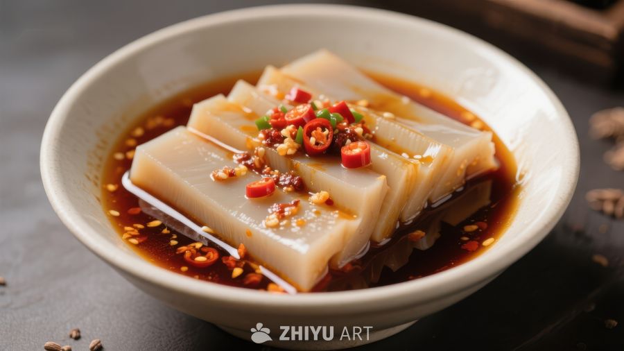麻辣凉粉，鲜香四溢的传统美食