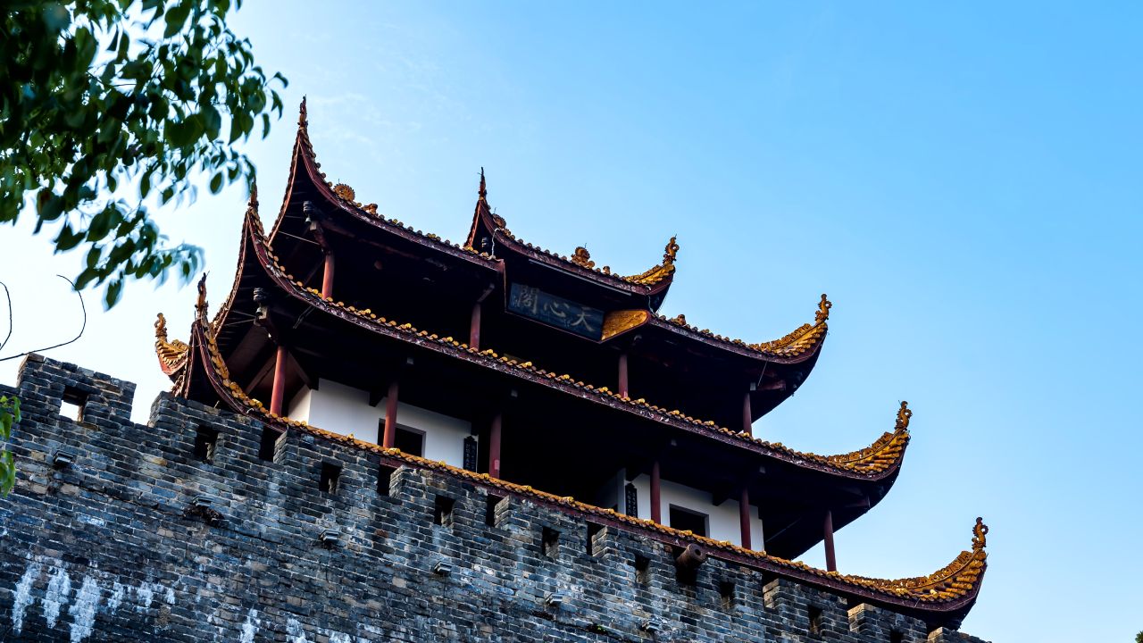 湖南长沙天心阁大范围移动延时