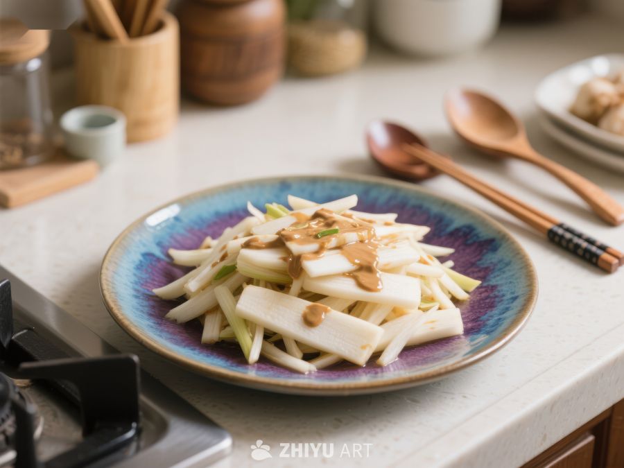 清新炒山药，健康美味佳肴 1236