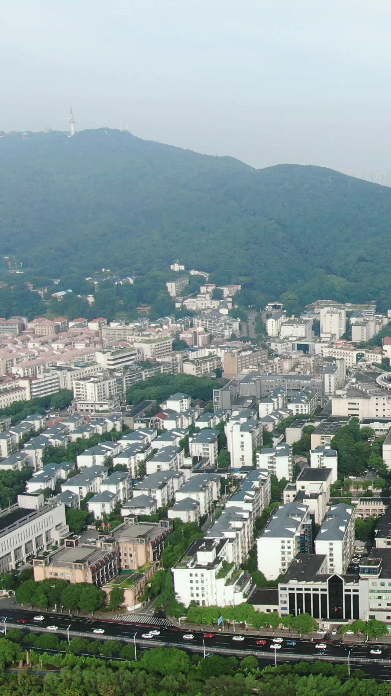  城市航拍湖南望城坡荣湾镇竖屏 