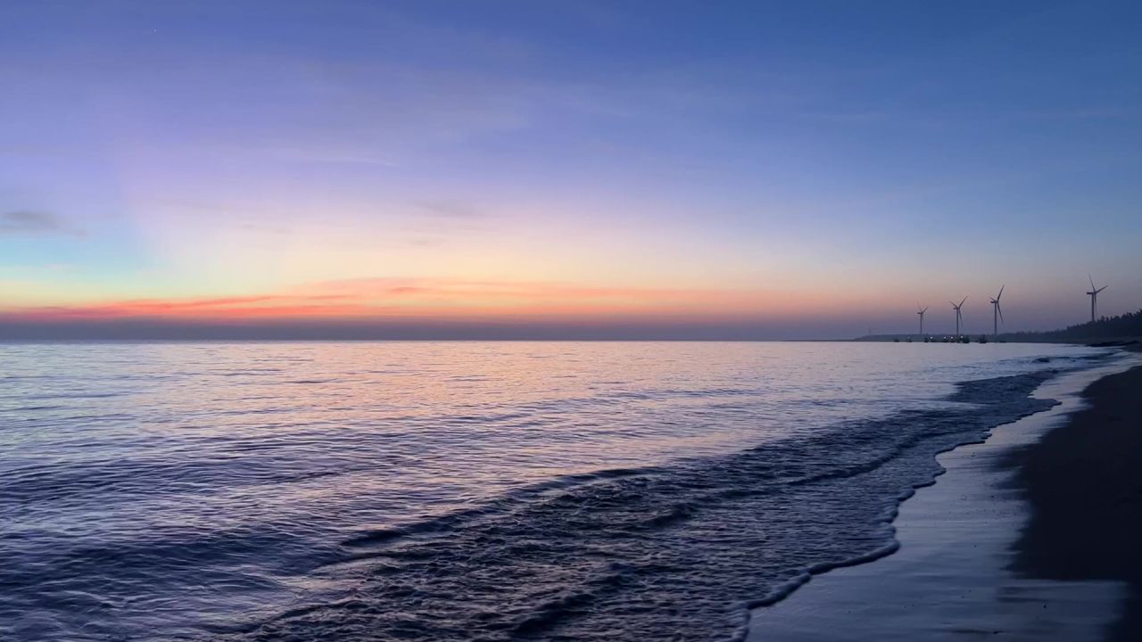 海边日落