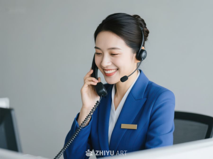 客服人员正在接听电话 222