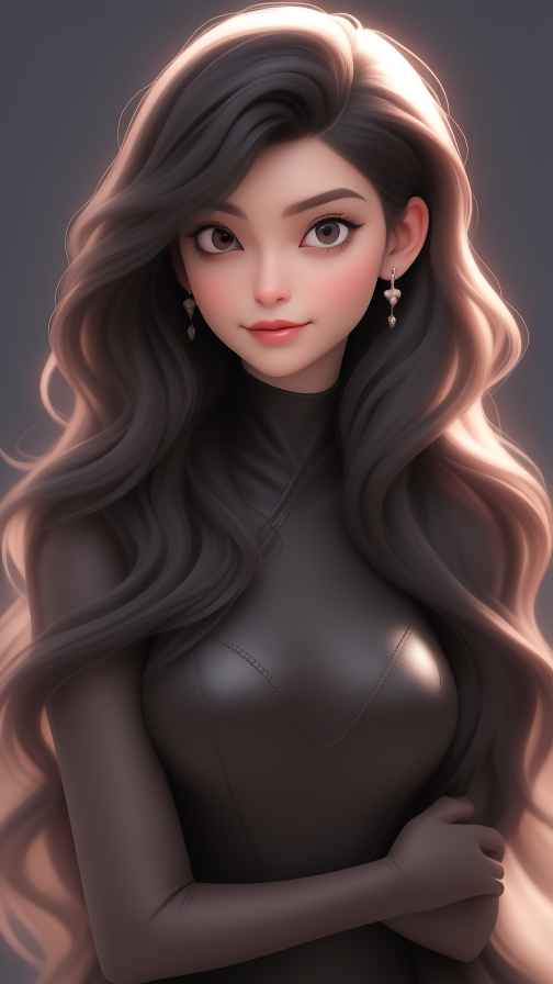 立体感女孩头像