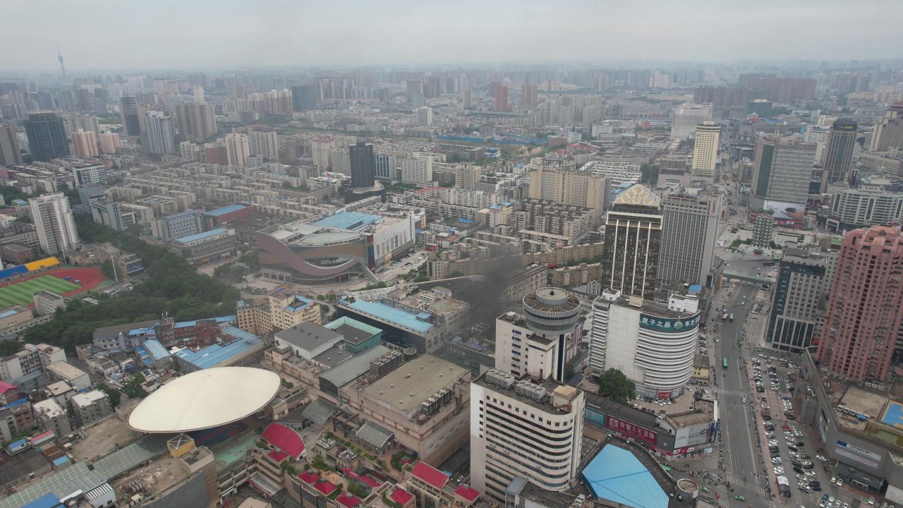 河南郑州城市风光航拍