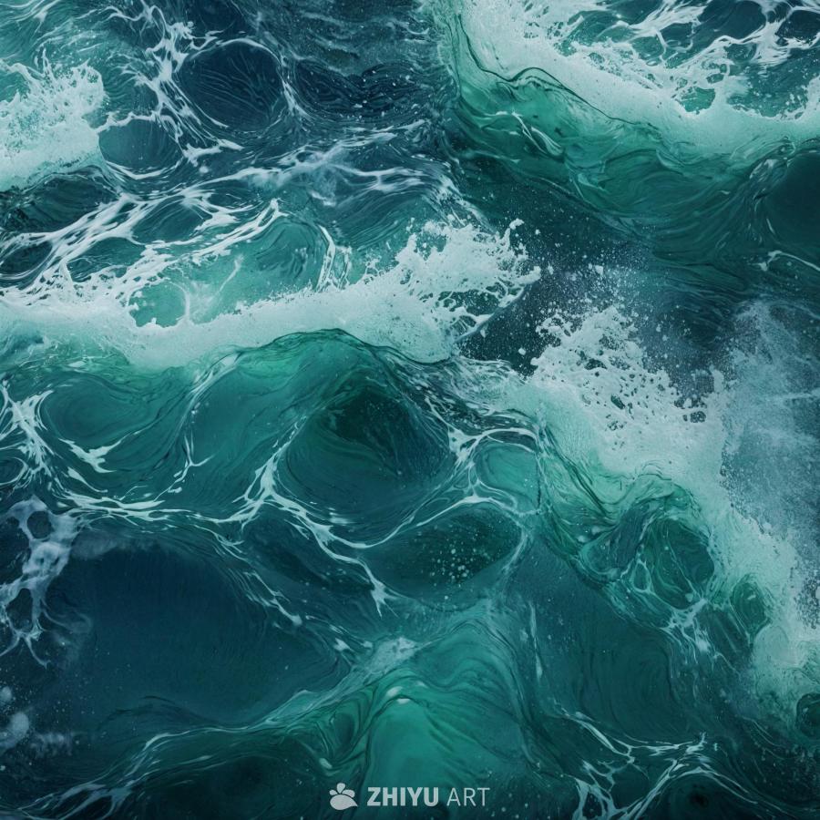 一片广阔的水域，可能是河流或湖泊，呈现出蓝绿色的色
