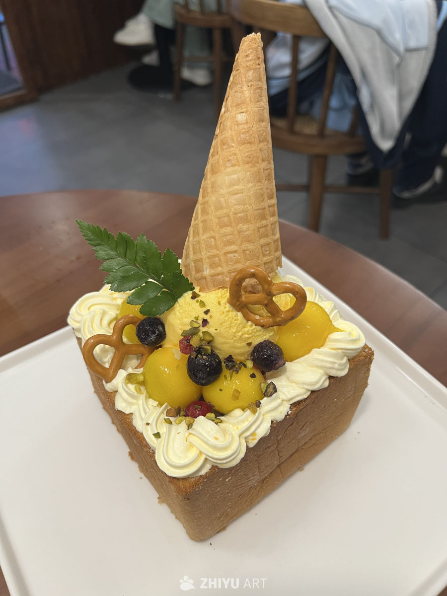 甜点静物特写