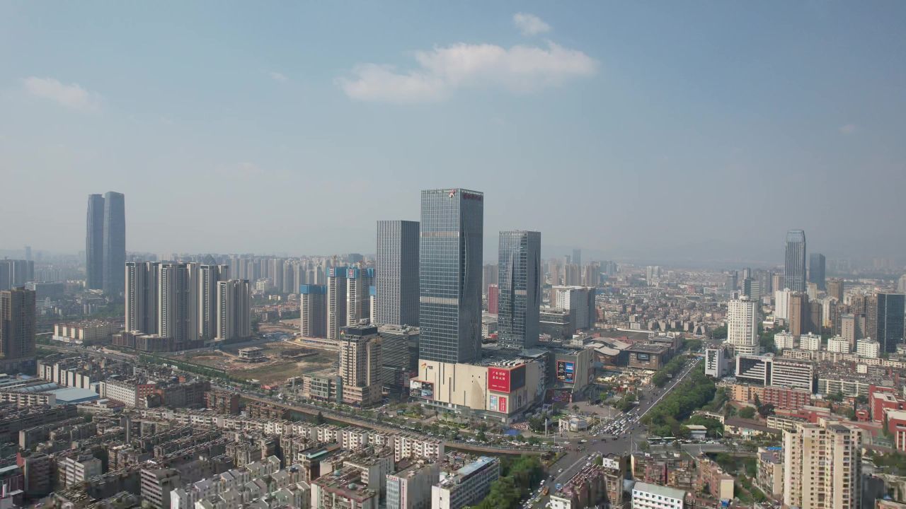  云南昆明螺蛳湾商务建筑航拍