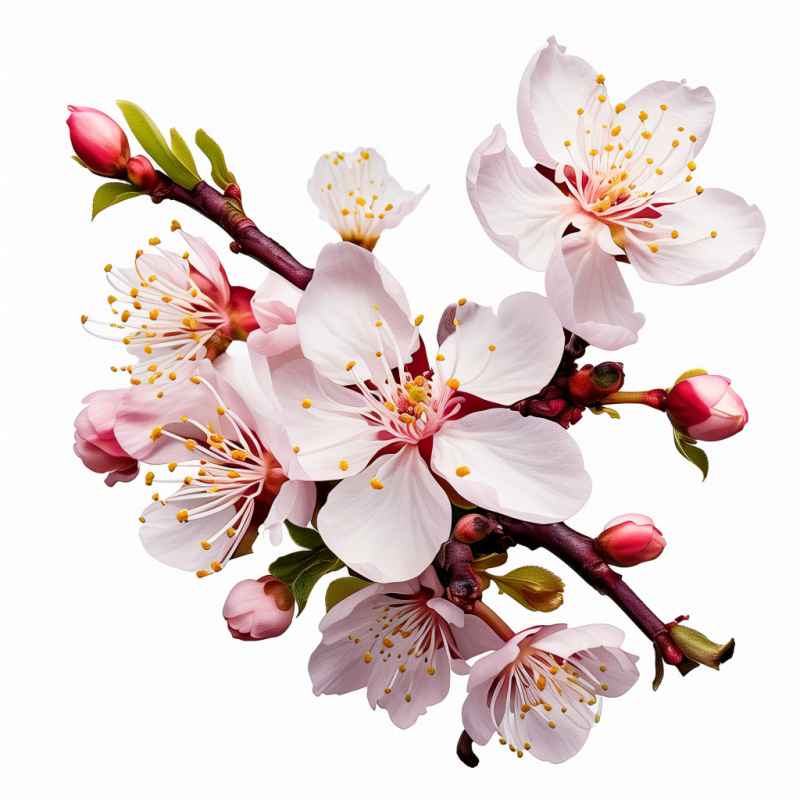 春季杏花摄影图插画 12