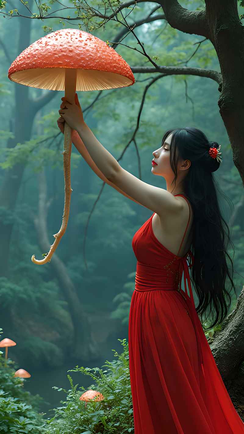 红色女子户外拍摄系列高清艺术视觉 85