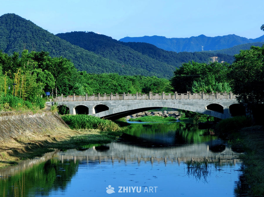 青山绿水绍兴兰亭风景区