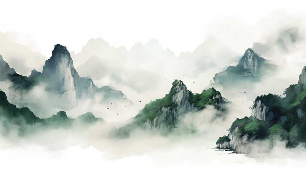 中国风山水画1