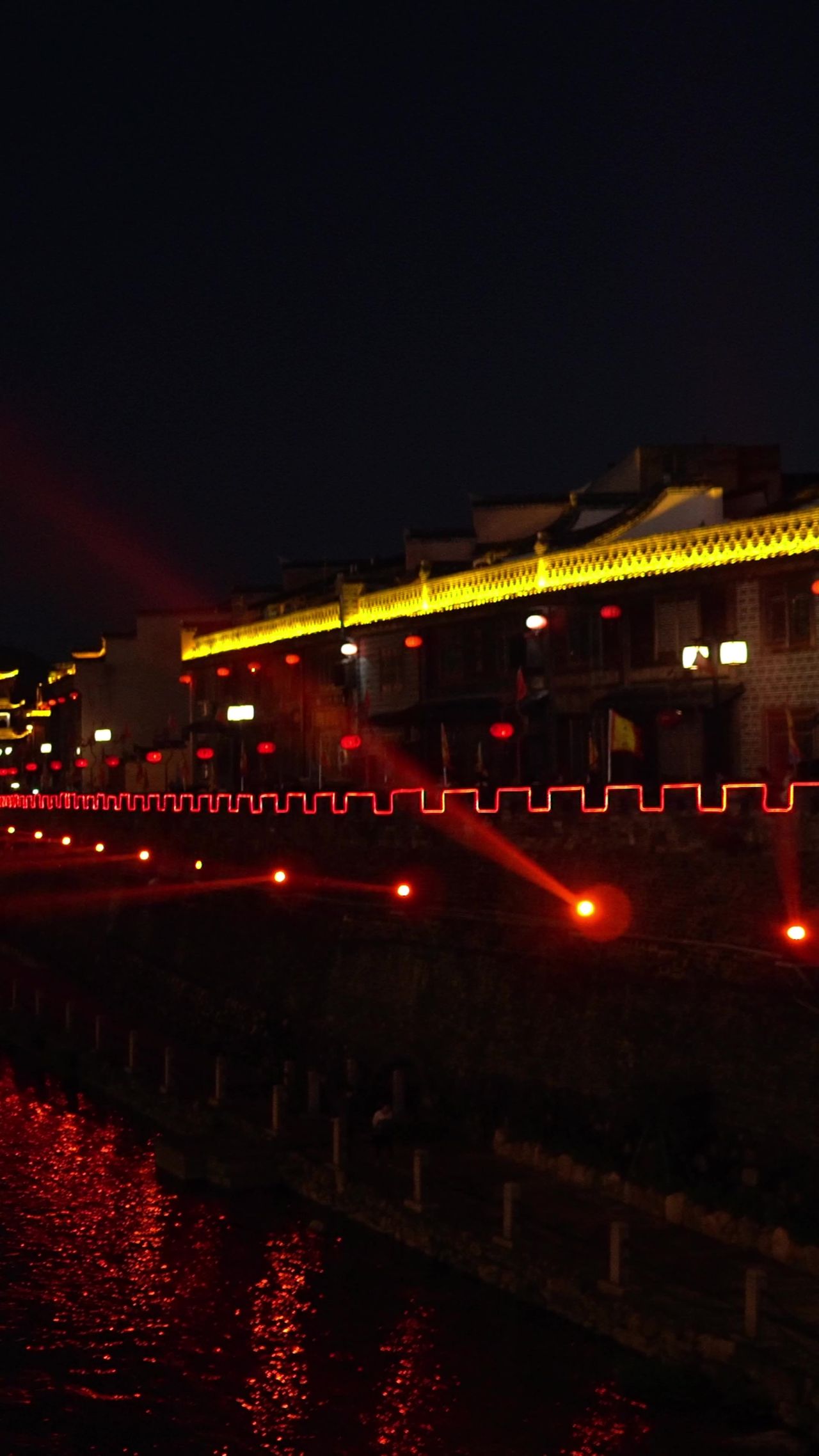 福建汀州古城竖屏航拍