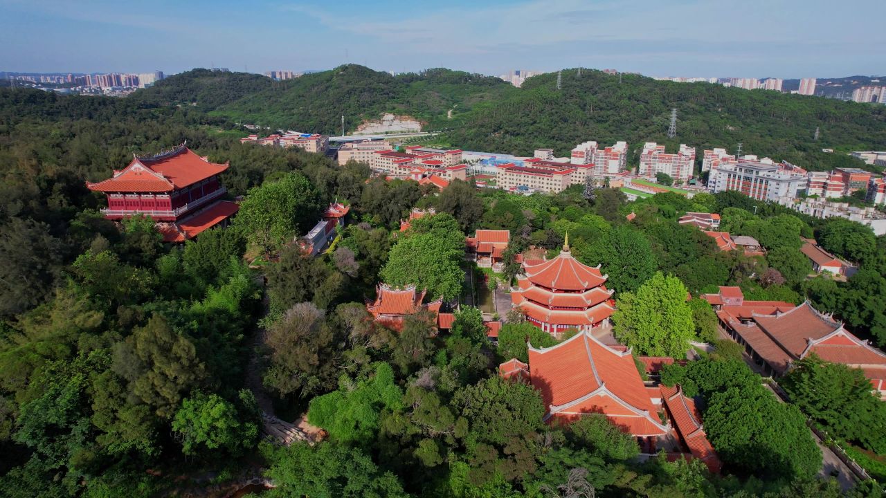 航拍泉州南少林寺