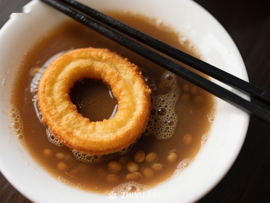 油条豆浆，传统早餐组合 1347