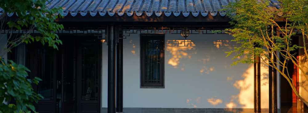中式建筑的光影