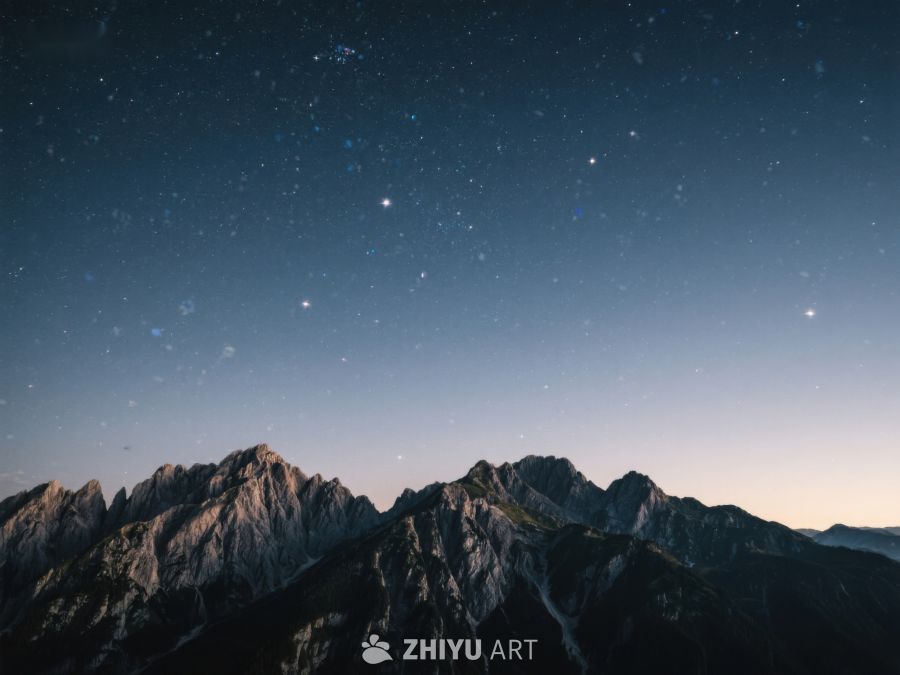 星空下的巍峨山脉 221