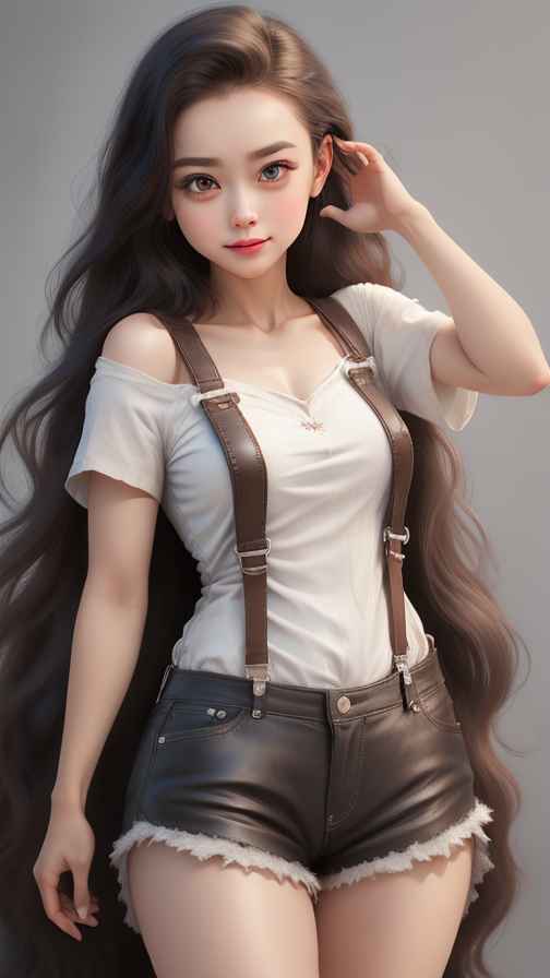 吊带美女