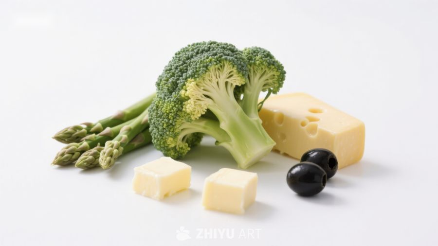 蔬菜与奶酪静物组合