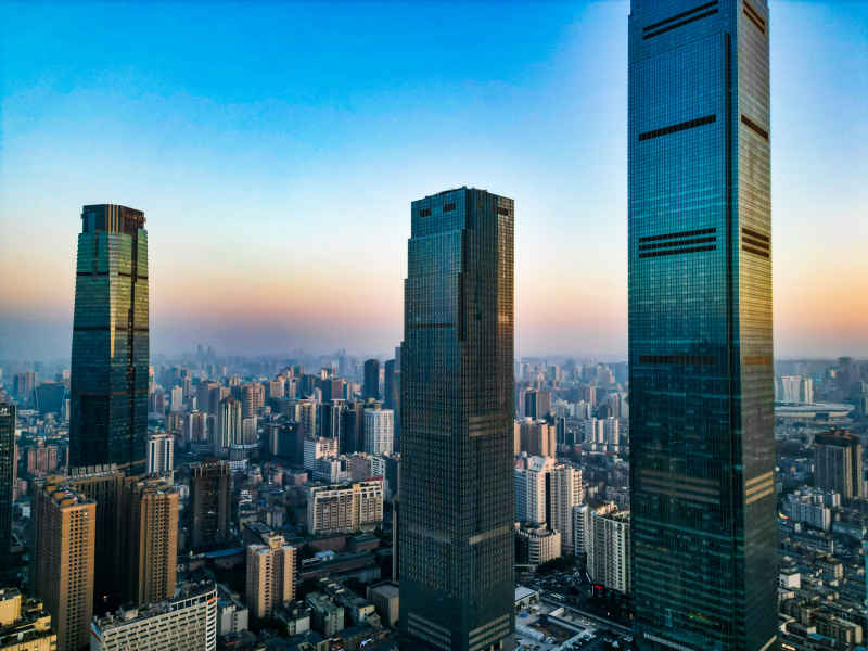 长沙国金中心IFS航拍摄影图