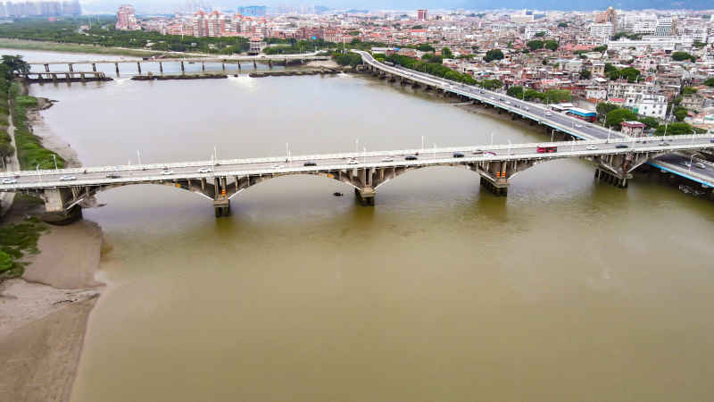 福建泉州城市风光航拍图 