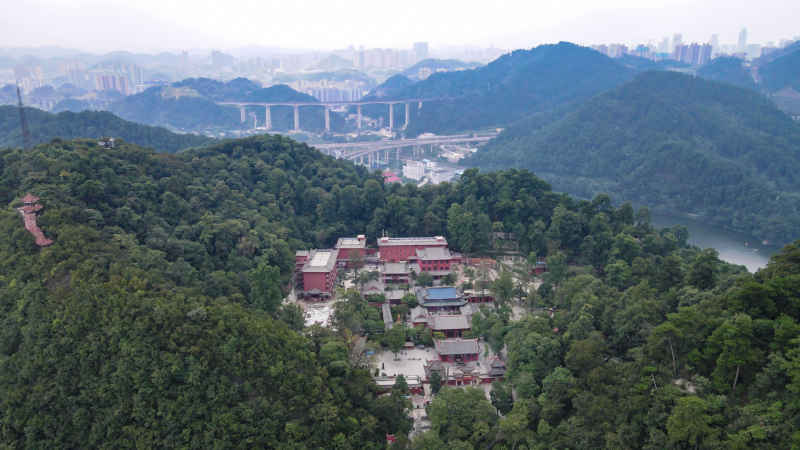 贵州贵阳城市建设航拍摄影图