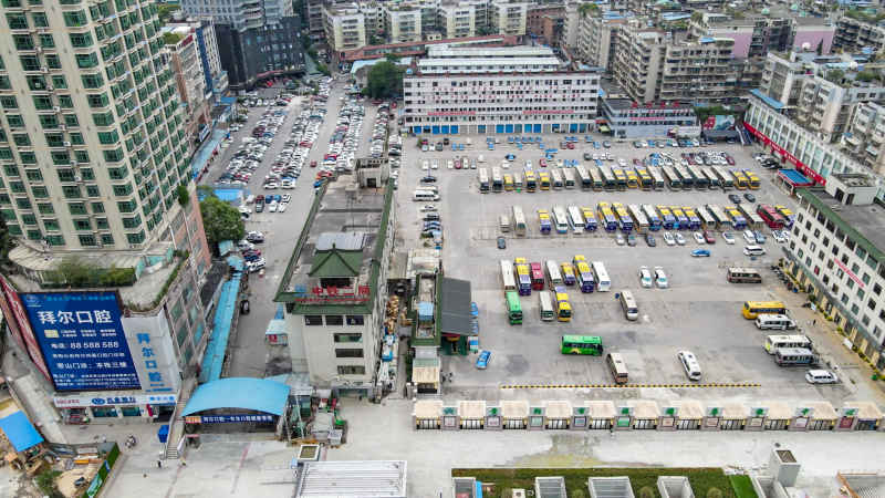贵州贵阳城市风光航拍图 