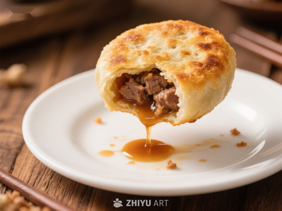 酥皮肉馅饼，热腾腾的美味 1134