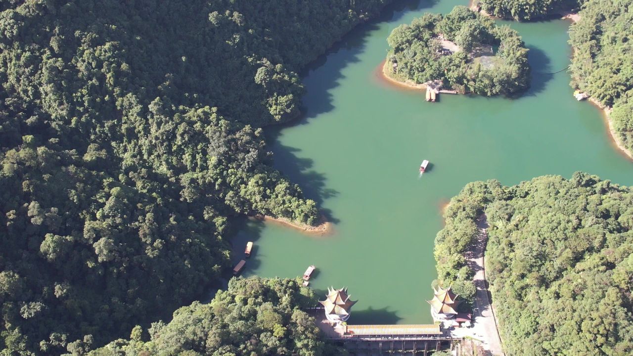 广东肇庆城市风光旅游景区航拍 