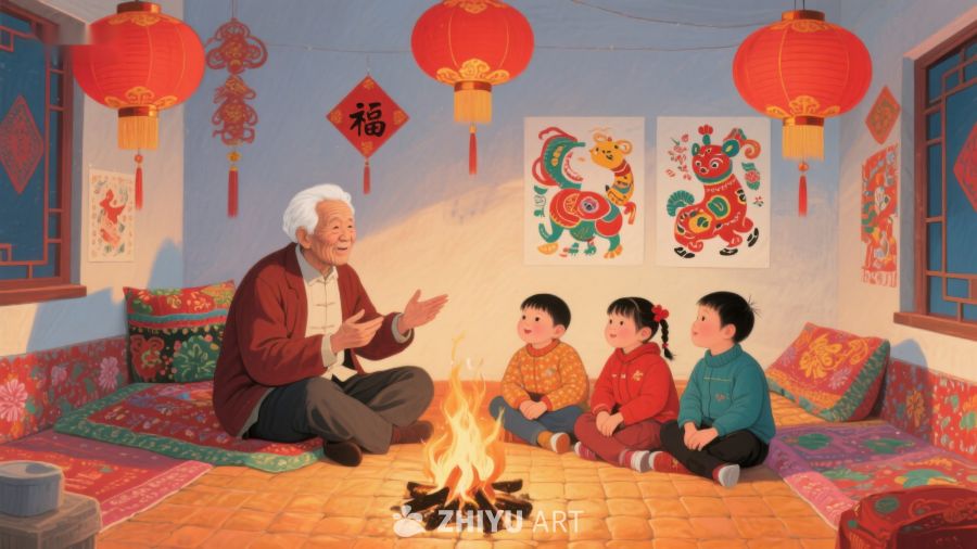 温馨家庭围炉共庆传统节日 908
