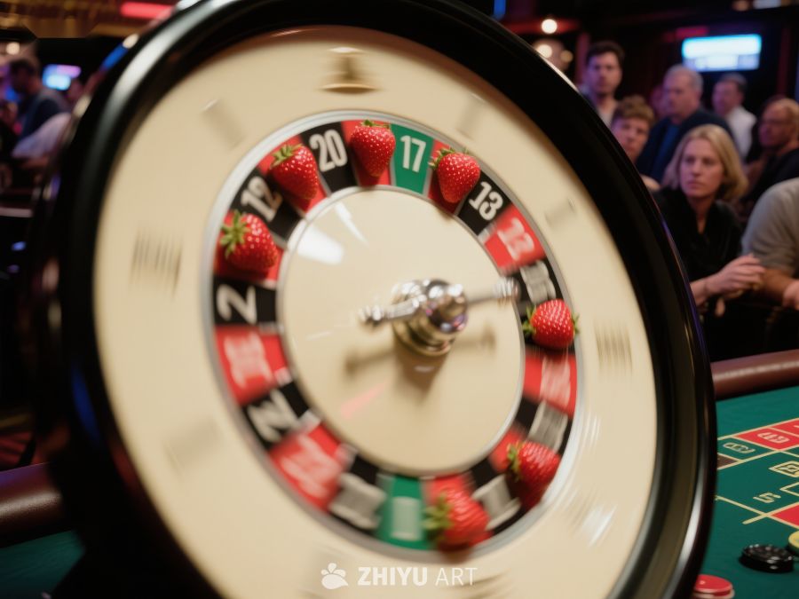 赌场中的草莓主题轮盘赌 232