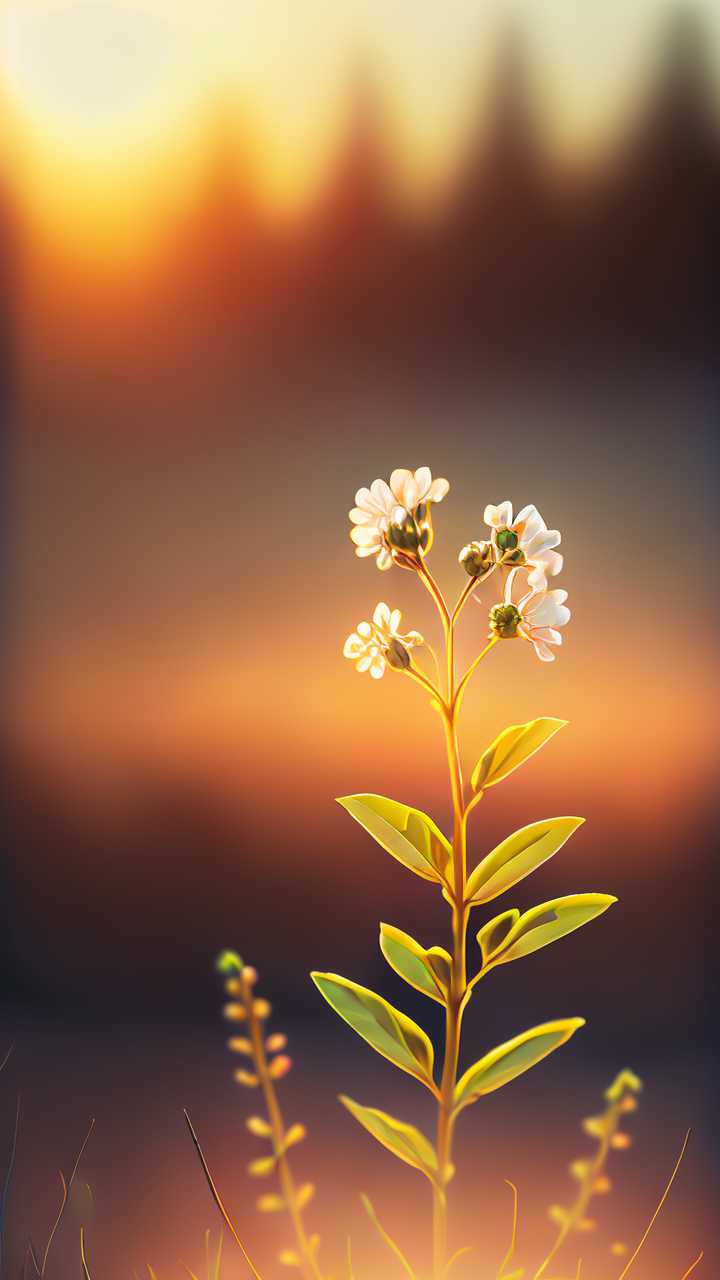 太阳下的小花小草