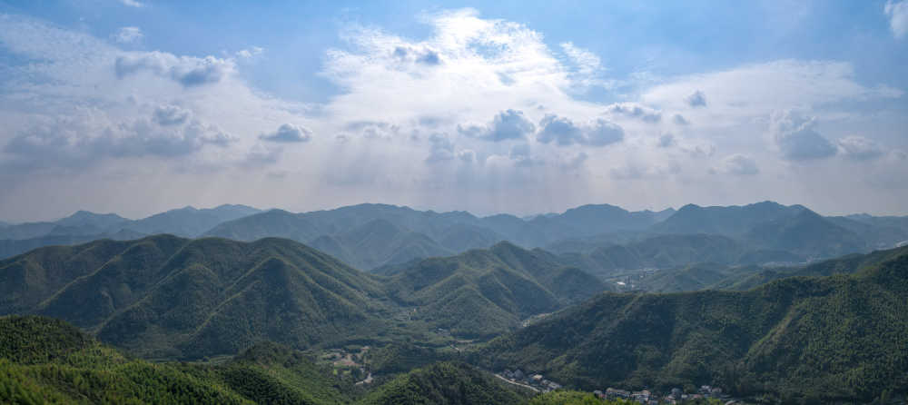 航拍莫干山